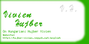 vivien hujber business card